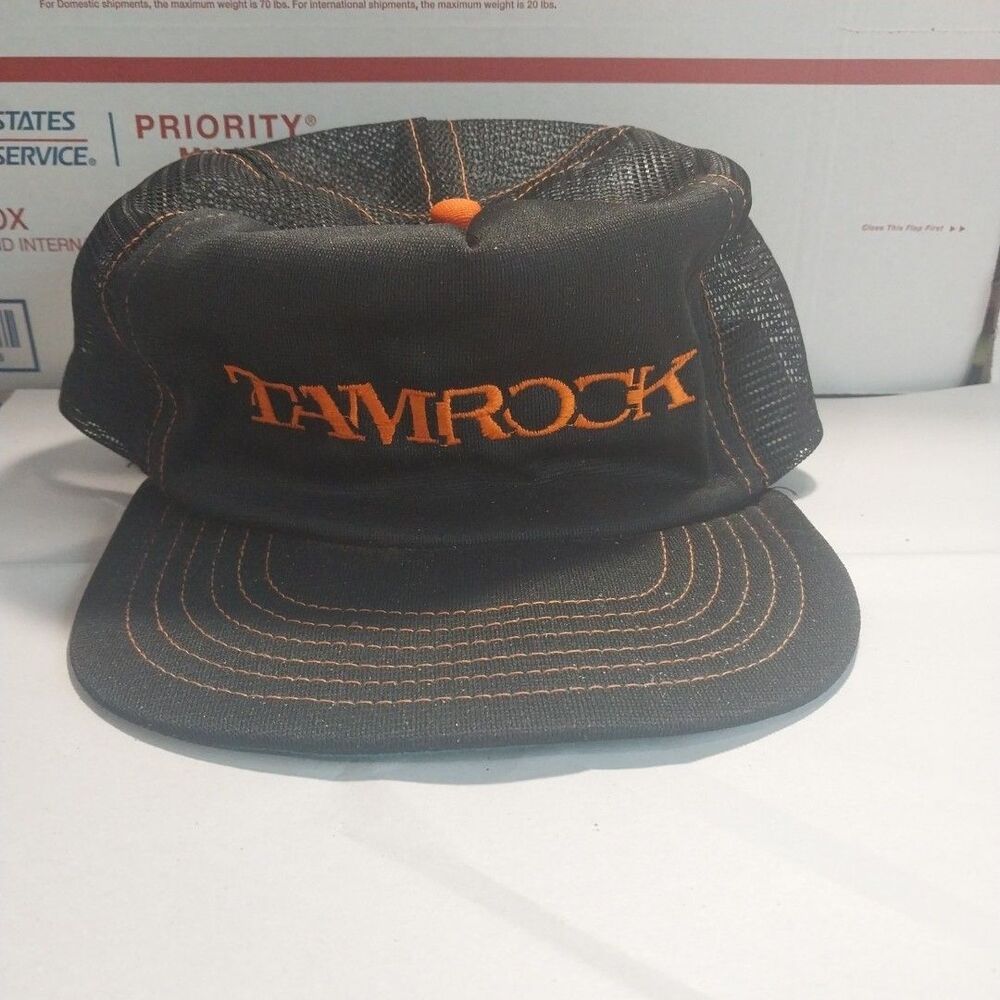 Tamrock Black And Orange Trucker Hat